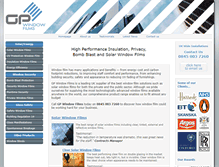 Tablet Screenshot of gpwindowfilms.com